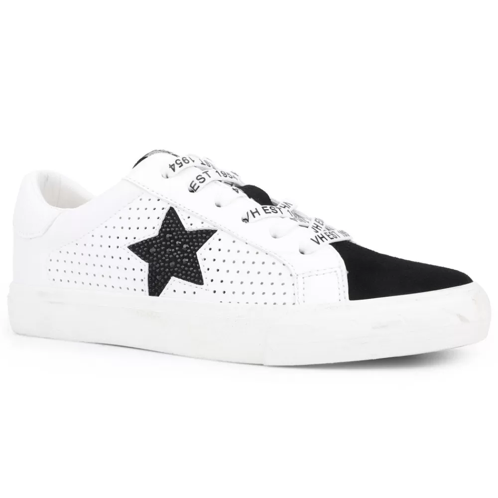 Vintage Havana Grande - White Black Rhinestones