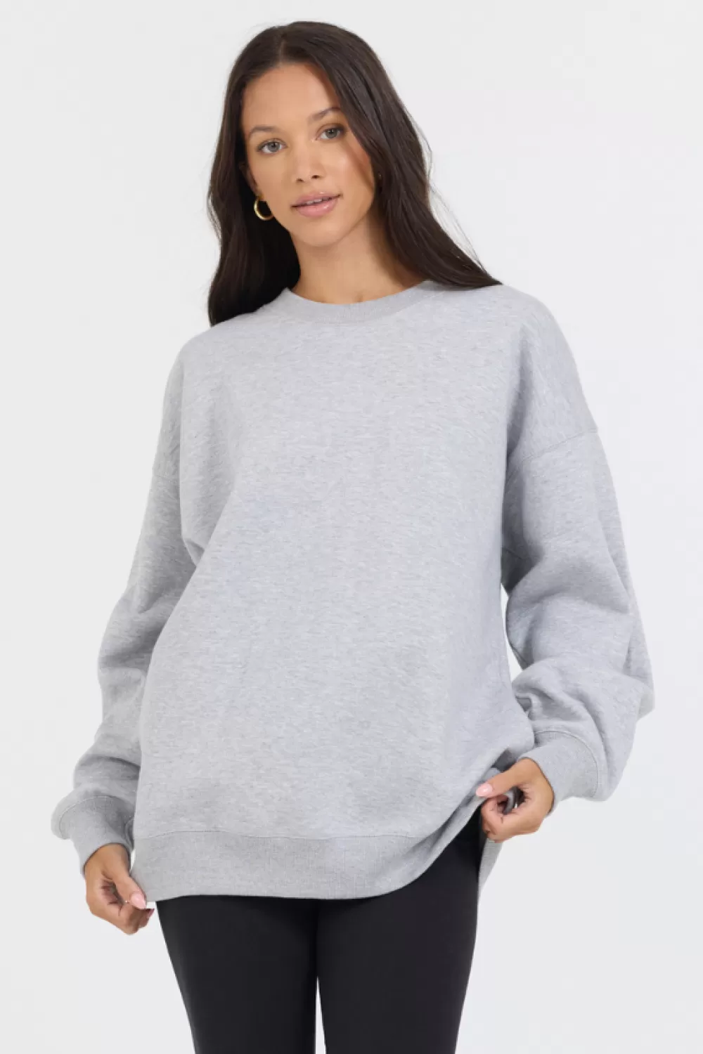 Vintage Havana Heather Grey Proweave Crewneck Sweatshirt