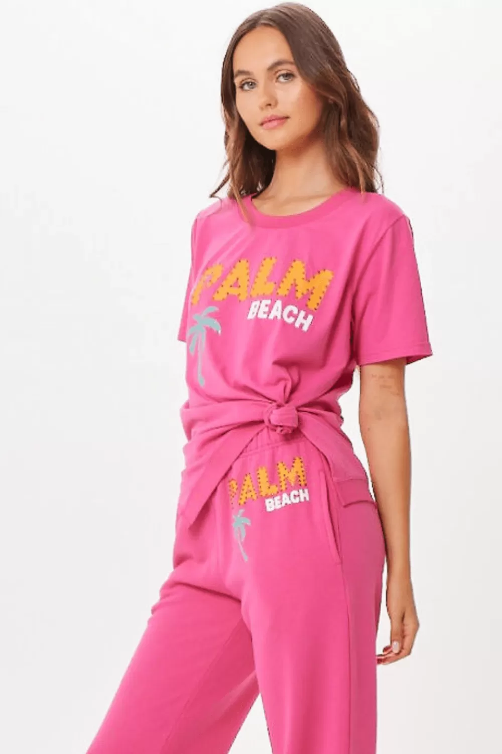 Vintage Havana Hot Pink Palm Beach Jet Setter T-Shirt
