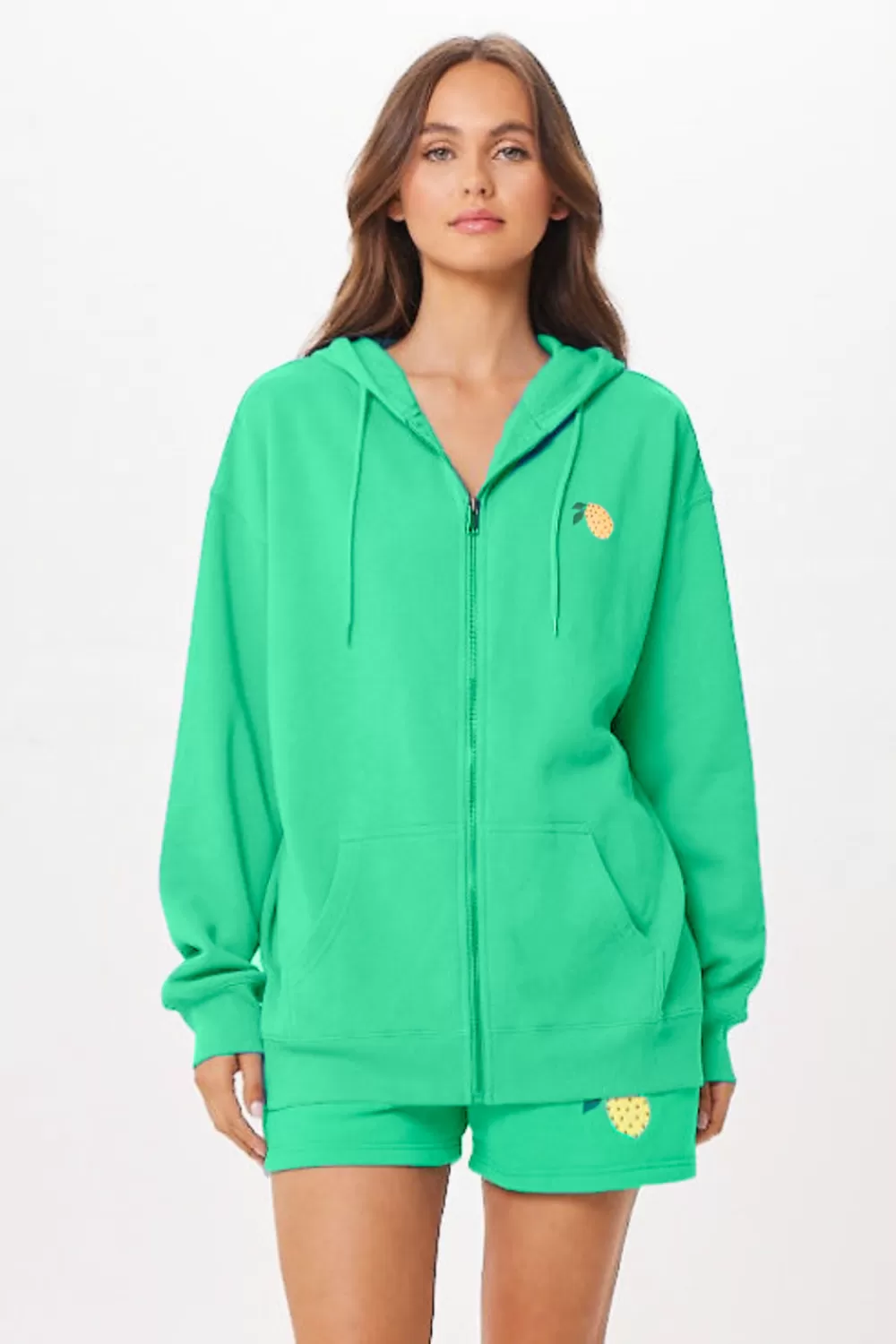 Vintage Havana Surf Green Capri Jet Setter Surf Wash Zip Up