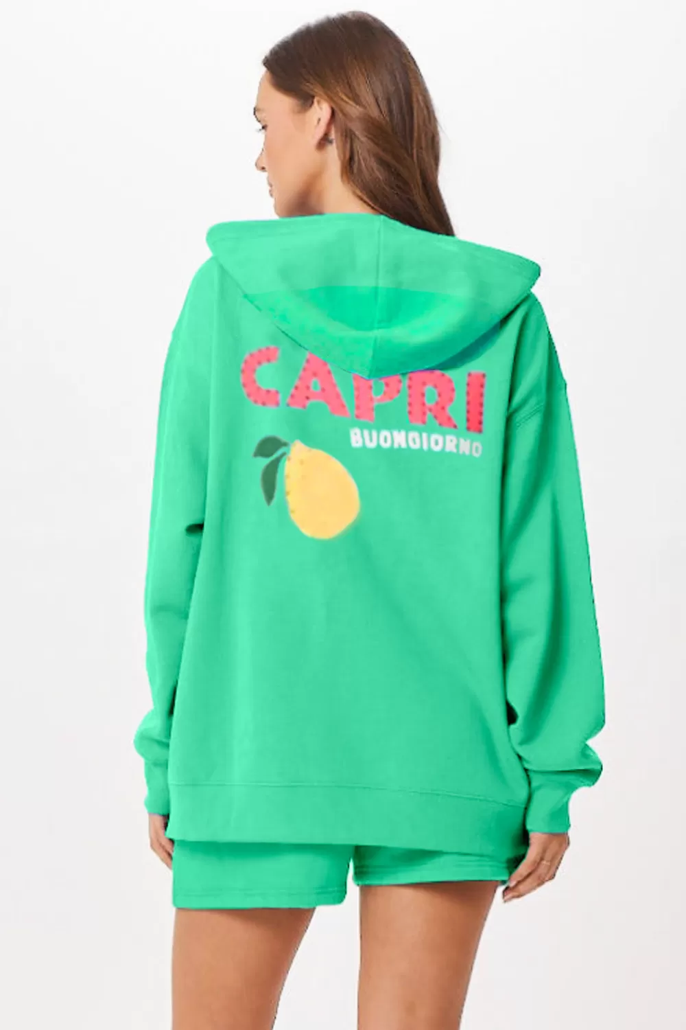 Vintage Havana Surf Green Capri Jet Setter Surf Wash Zip Up