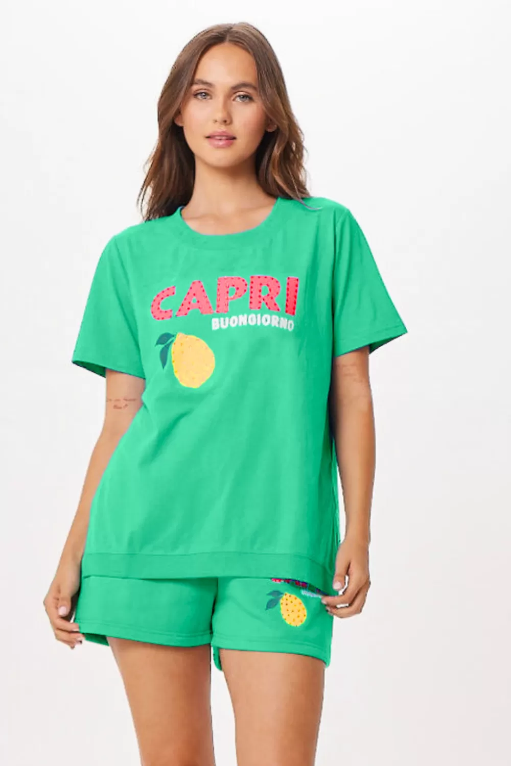 Vintage Havana Surf Green Capri Jet Setter T-Shirt