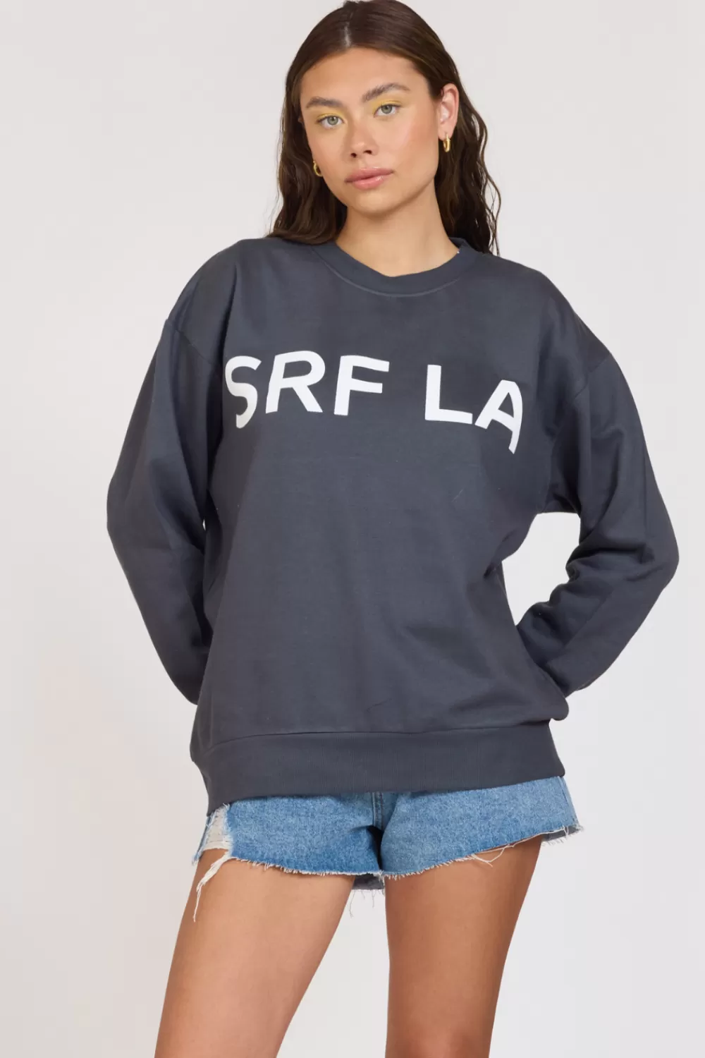 Vintage Havana Surf LA Black Surf Wash Crewneck