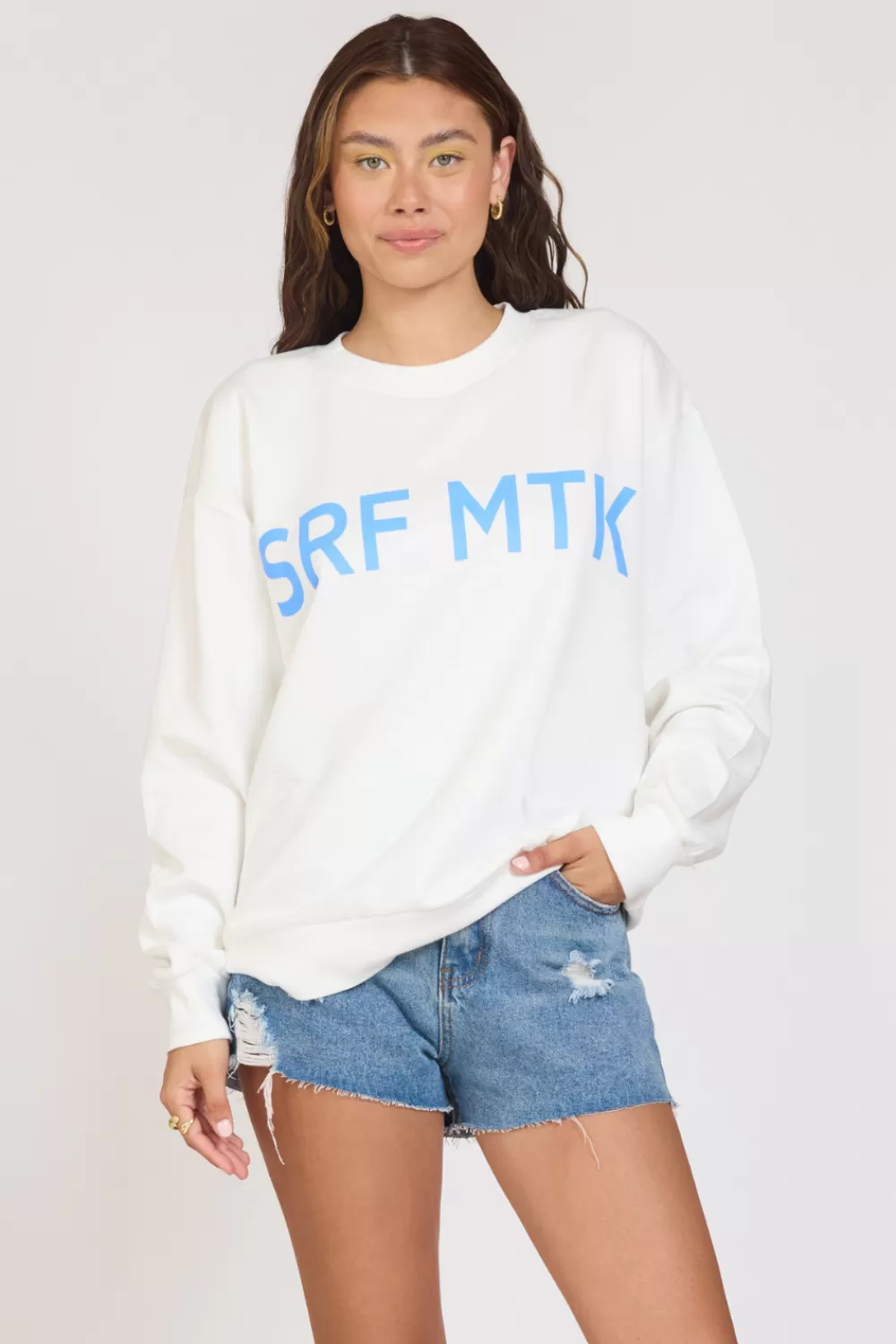 Vintage Havana Surf MTK White Surf Wash Crewneck